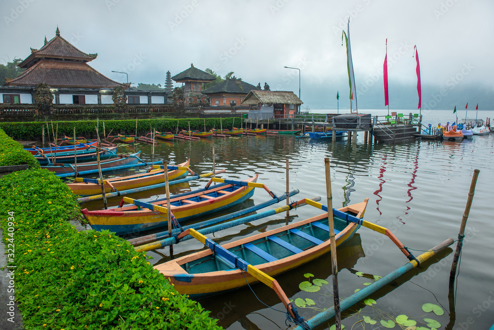 Group of traditional Balinese kayak called 