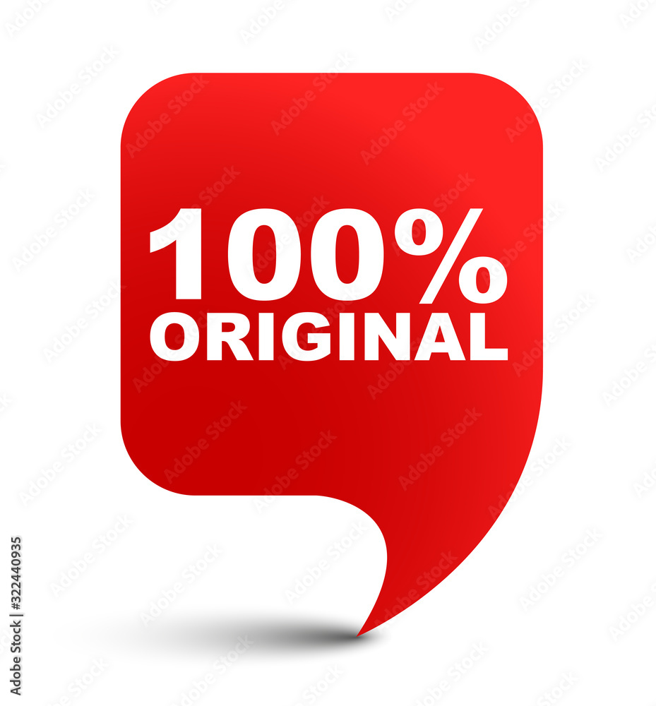 red vector banner 100% original red vector banner 100% original