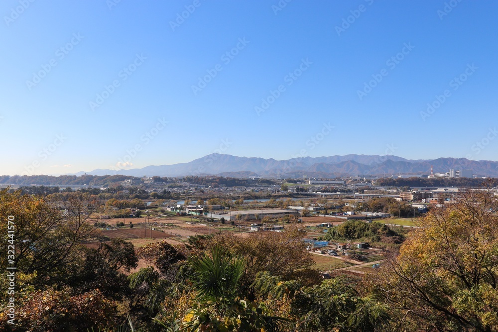 八景の棚からの眺望（神奈川県相模原市）