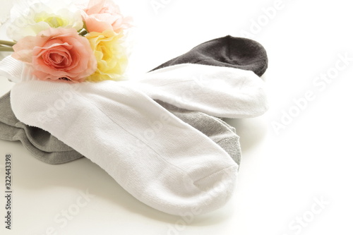 no brand men's socks on white background