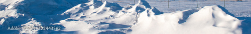 Snow wind drifts in Grand County, Colorado