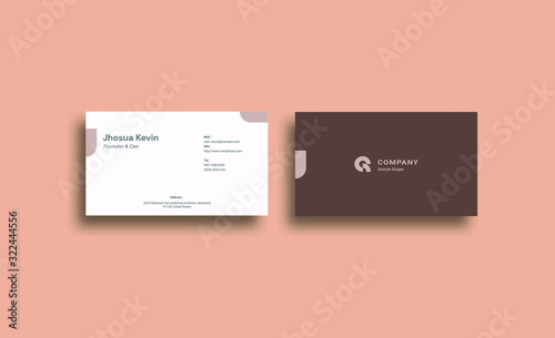 cute and minimalist Business card