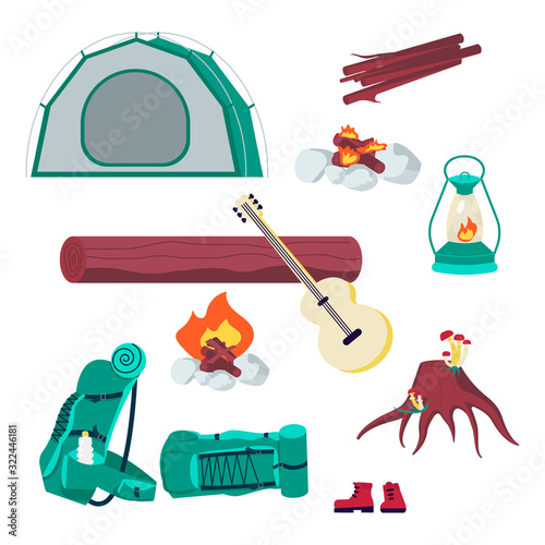 Hiking camping stuff set