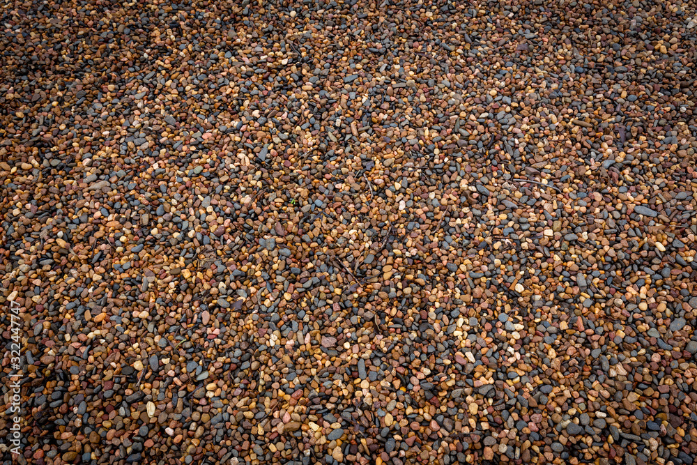 A gravel ground, clean and beautiful texture A gravel ground, clean and beautiful texture