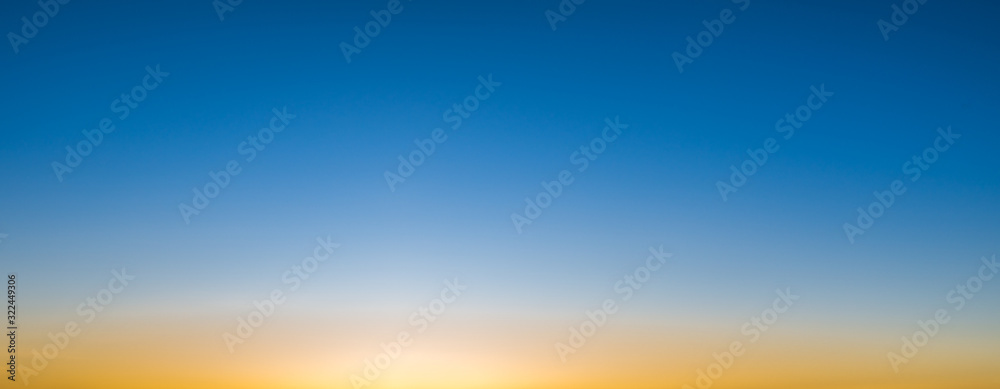 blue and sunset sky with clouds background.