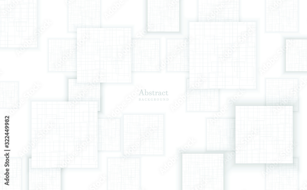 Obraz premium Abstract straight lines background. White and gray geometric texture. Vector color background.
