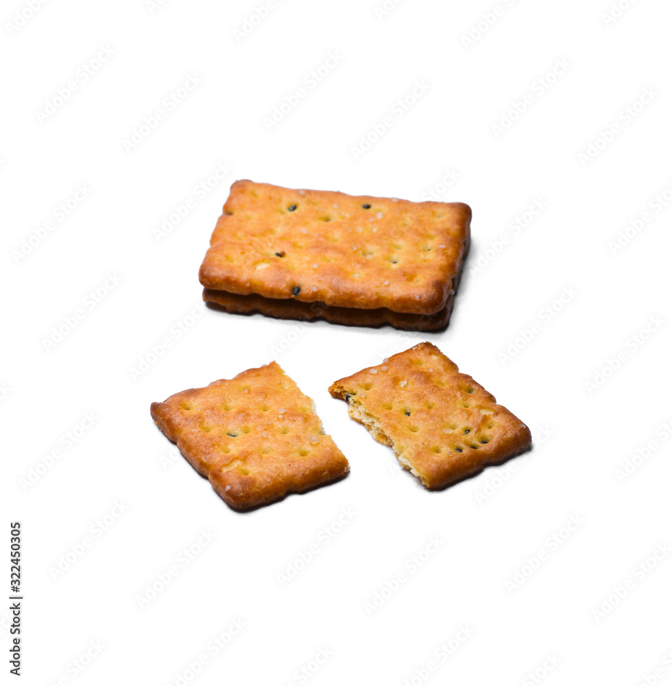 Tasty biscuits isolated on white background Tasty biscuits isolated on white background