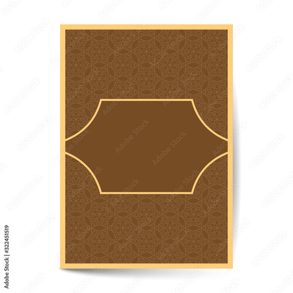 Fototapeta premium Minimal luxury Cover design with pattern element for menu, invitation card, banner book design vector
