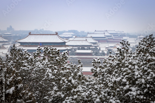 Forbidden City under the snow - Beijing, China