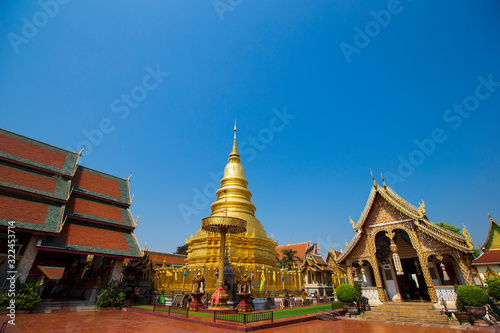 Wat Phra That Hariphunchai is a Buddhist temple in Lamphun, Thailand.