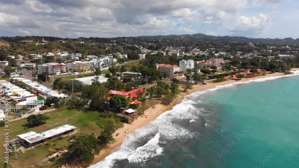 AERIAL: Coast of Rincon, Puerto Rico AERIAL: Coast of Rincon, Puerto Rico