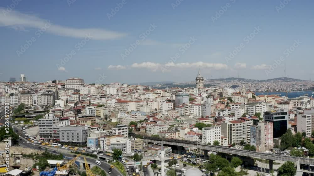Istanbul Bosphorus and Galata Tower Aerial View 3 Istanbul Bosphorus and Galata Tower Aerial View 3