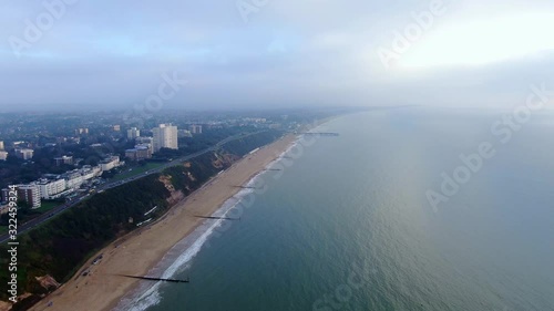 Wallpaper Mural Bournemouth beach and pier in England -aerial photography Torontodigital.ca