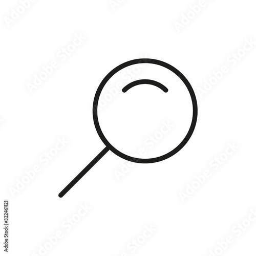 Simple search line icon.