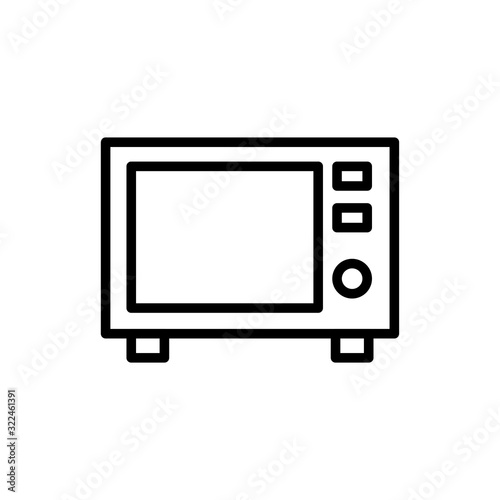 Simple TV line icon.