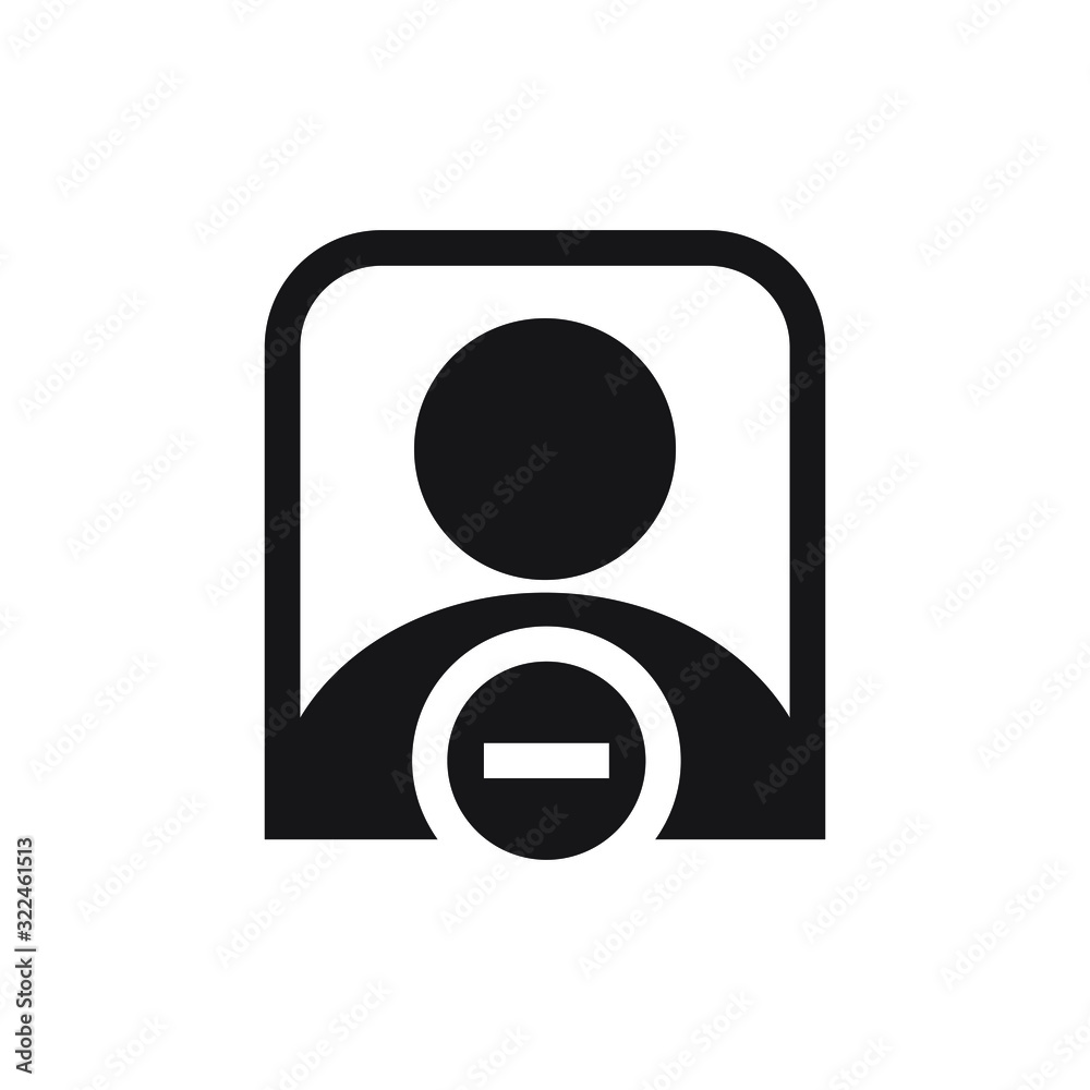 Remove user icon design. vector illustration Remove user icon design. vector illustration