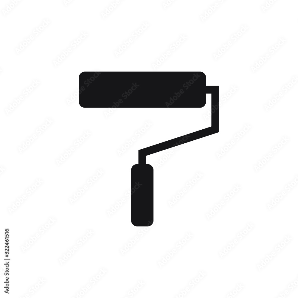 Paint roller icon design. vector illustration Paint roller icon design. vector illustration