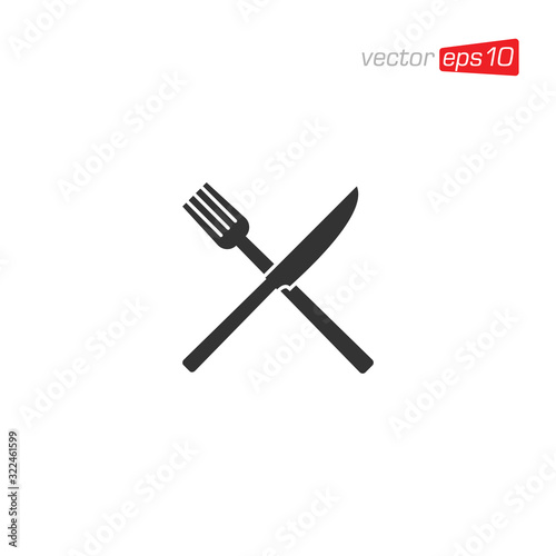 Cutlery Restaurant Icon Design Vector
