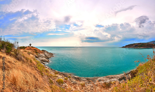 Phromthep cape viewpoint at Clear sky in Phuket,Thailand