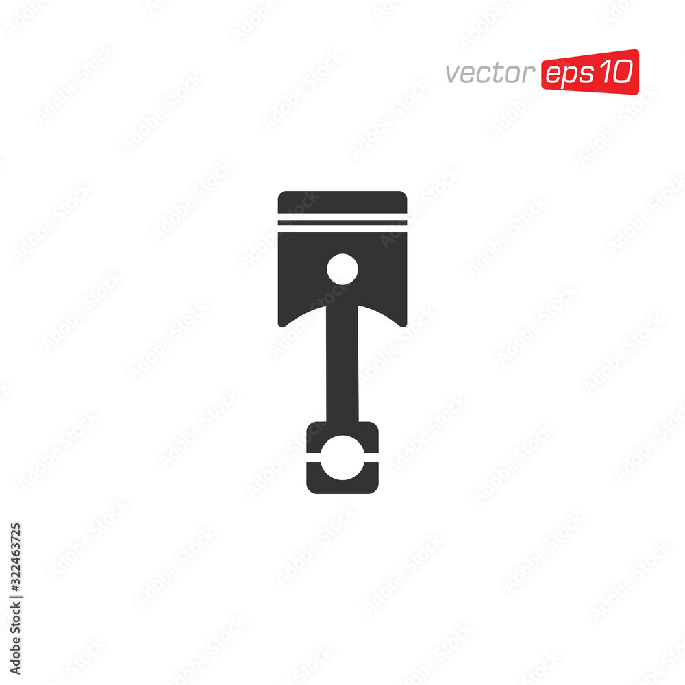 Piston Icon Logo Design Vector Piston Icon Logo Design Vector