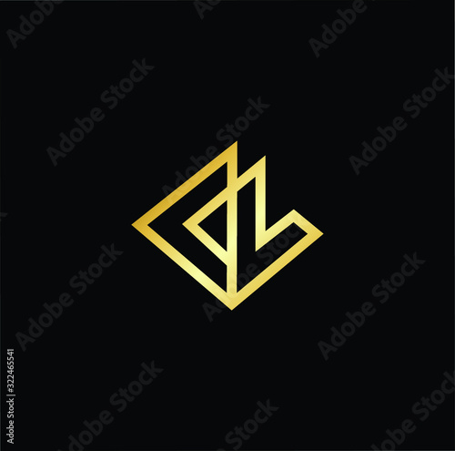 Outstanding professional elegant trendy awesome artistic black and gold color CL LC initial based Alphabet icon logo.