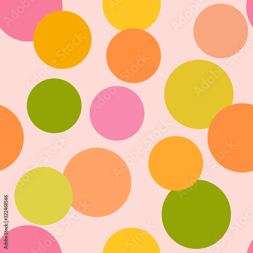 Seamless pattern with decorative geometric and abstract elements.