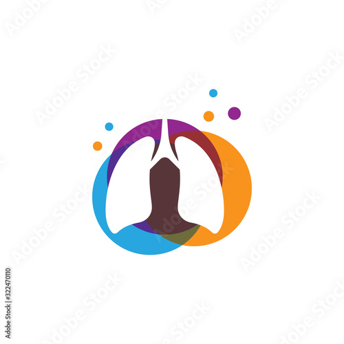 lungs icon vector illustration