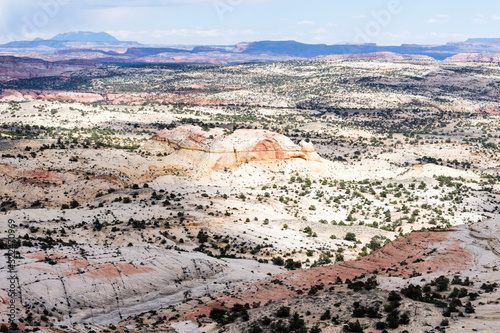 Dramatic landscape of the Grand Staircase-Escalante National Monument along highway 12 in Utah, USA - view from Head of the Rocks Overlook
