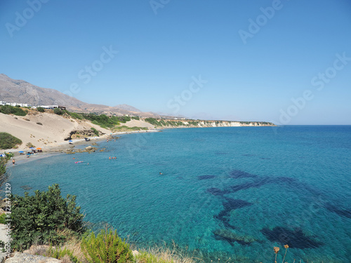 Fototapeta Naklejka Na Ścianę i Meble -  Greece Crete island South Crete Orthi Ammos beach