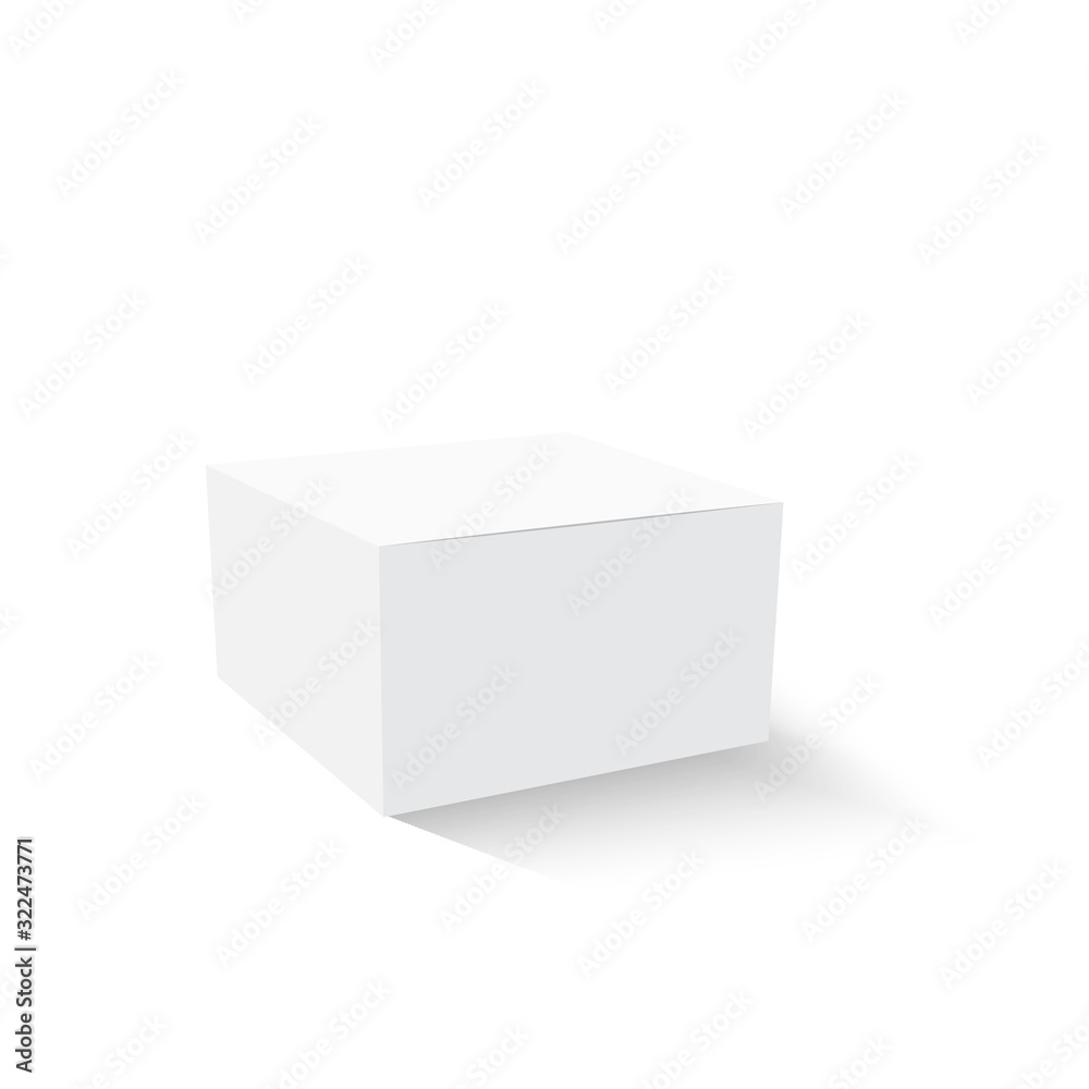 Blank paper or cardboard box template. Vector Blank paper or cardboard box template. Vector