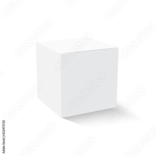 Blank paper or cardboard box template. Vector © Rafael