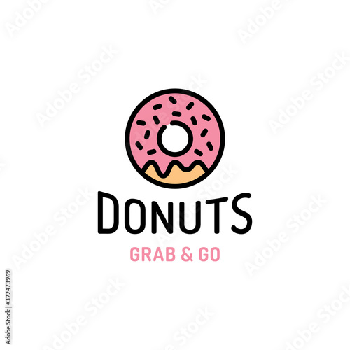 Donut Logo Design Template