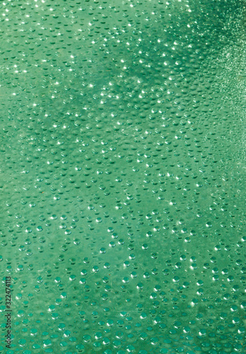 transparent water background with balls
