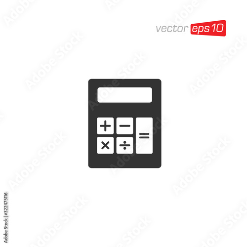 Calculator Icon Logo Design Vector