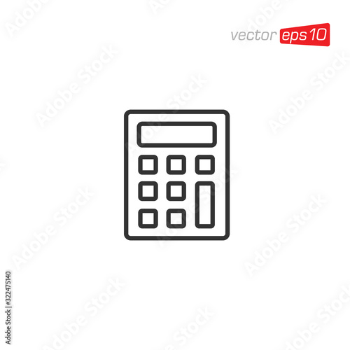 Calculator Icon Logo Design Vector