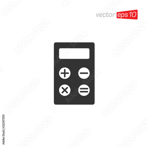 Calculator Icon Logo Design Vector