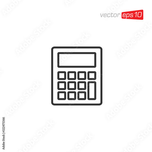 Calculator Icon Logo Design Vector