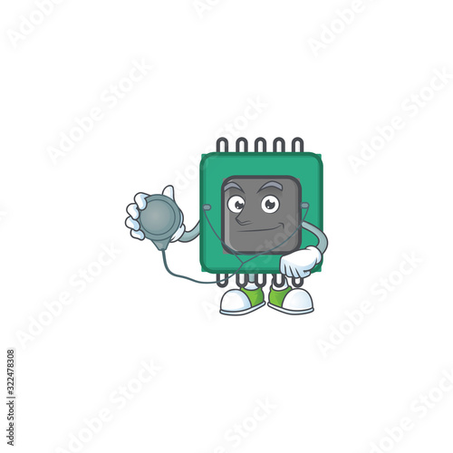 RAM mascot icon design as a Doctor working costume with tools