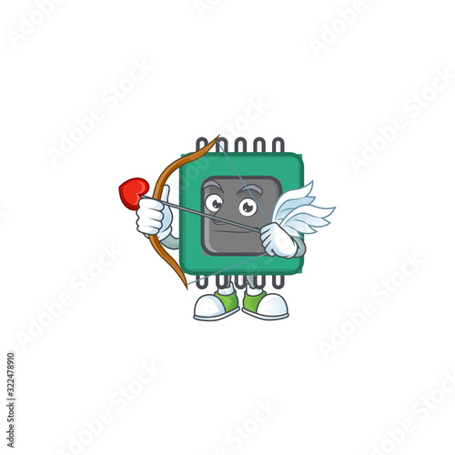 A lovely RAM Cupid with arrow and wings