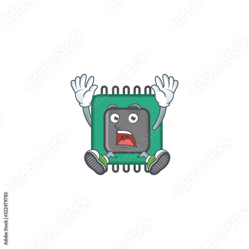 A picture of RAM cartoon design with shocking gesture