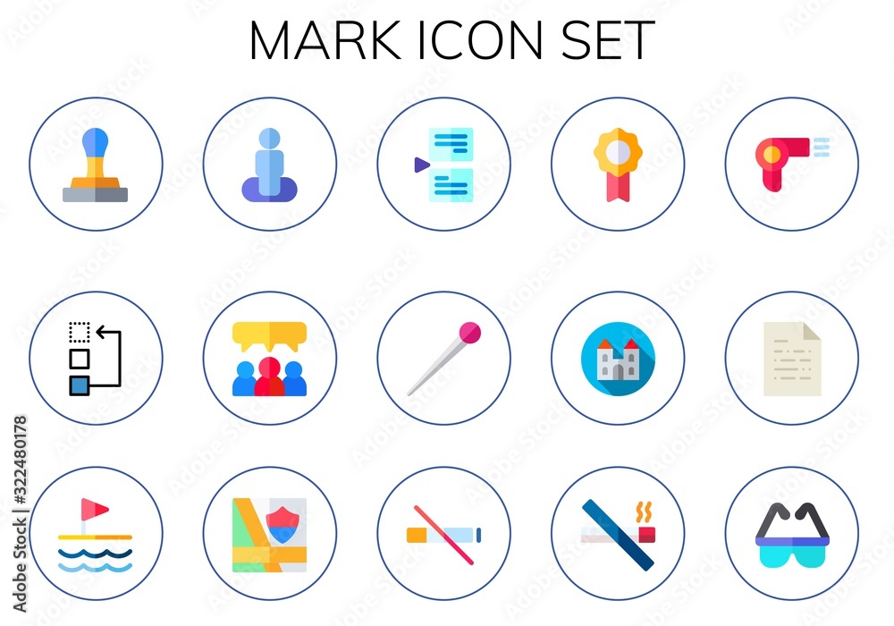 mark icon set