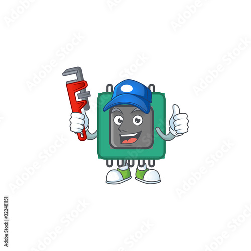 Smiley Plumber RAM on mascot picture style