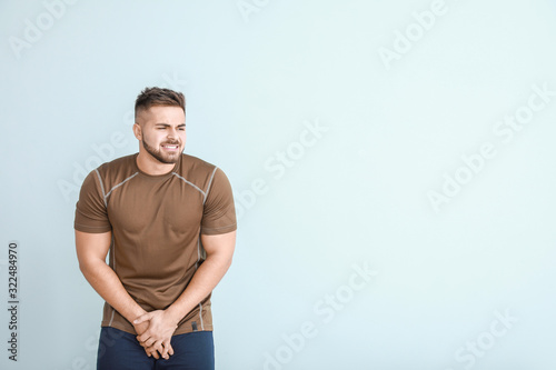 Young man with urologic dis...