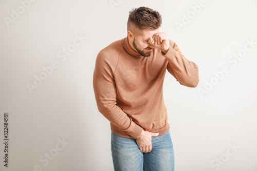 Young man with urologic dis...