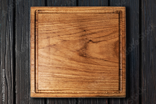 cutting board on a wooden table