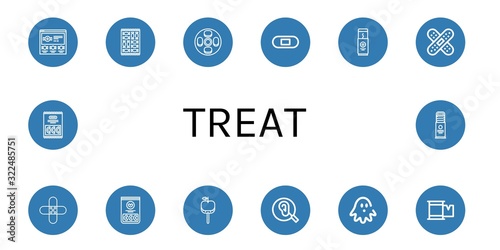 treat simple icons set