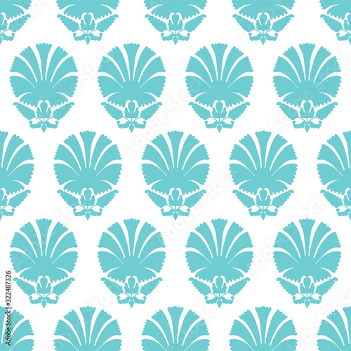 Seamless indian asian simple pattern. Doputta ornament