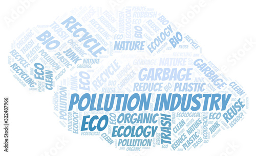 Pollution Industry word cloud.