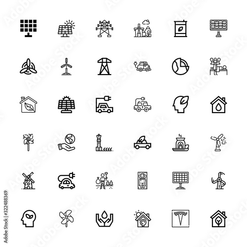 Editable 36 alternative icons for web and mobile