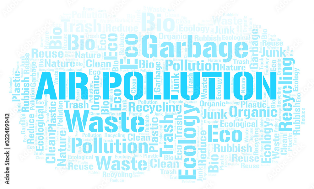 Air Pollution word cloud. Air Pollution word cloud.